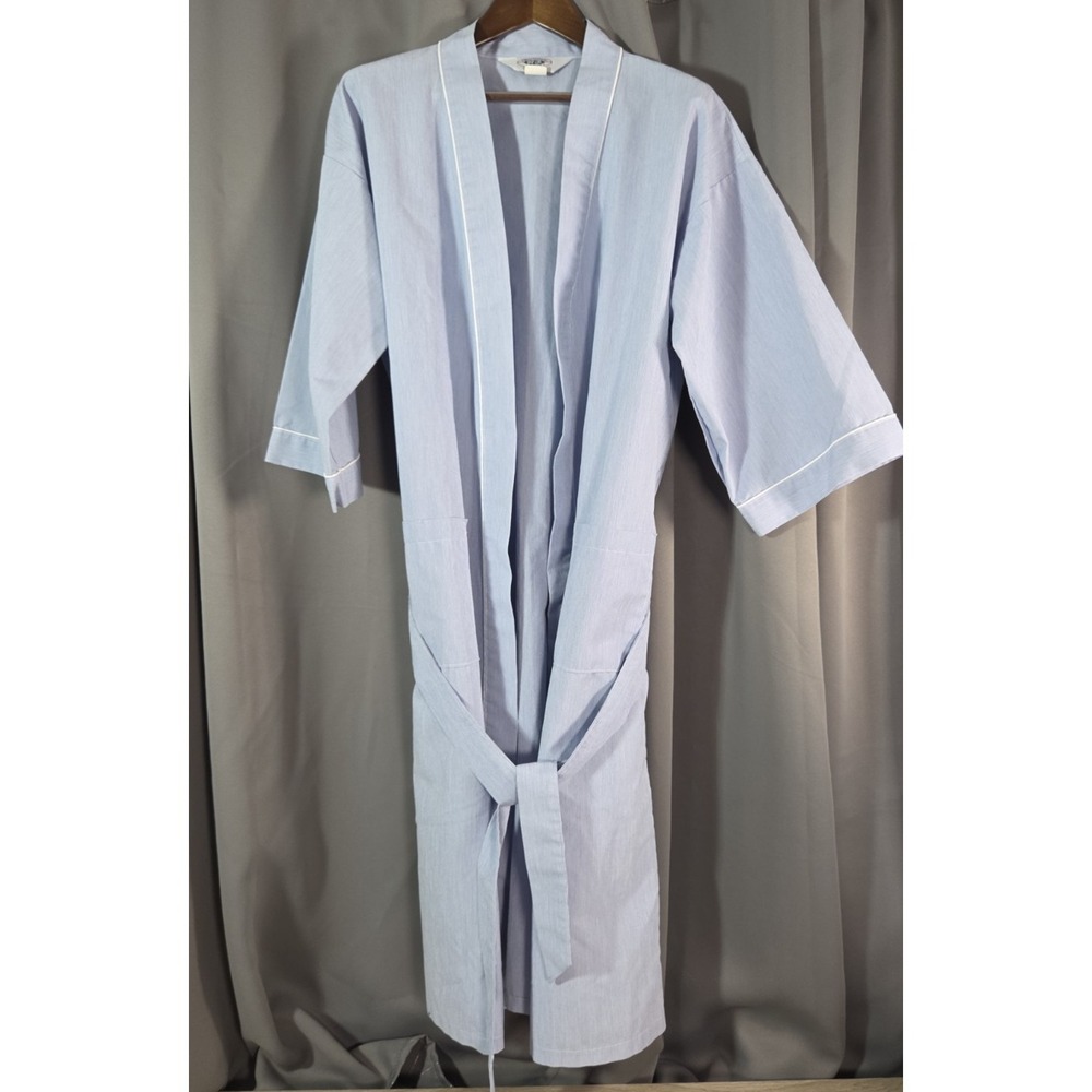 Vintage‎ Hemingway Point Blue Pin Stripe Robe One Size Made In USA